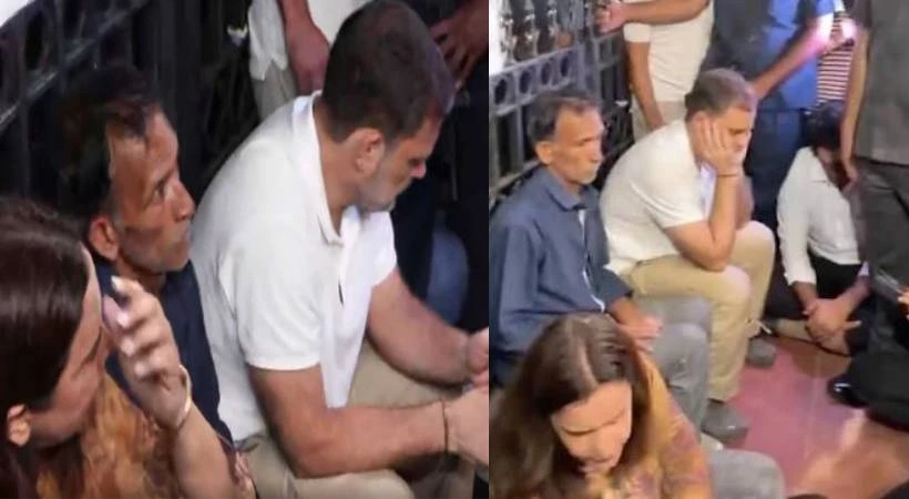 rahul-priyanka-meet-ankita-bhandari-parents-india-gate-protest